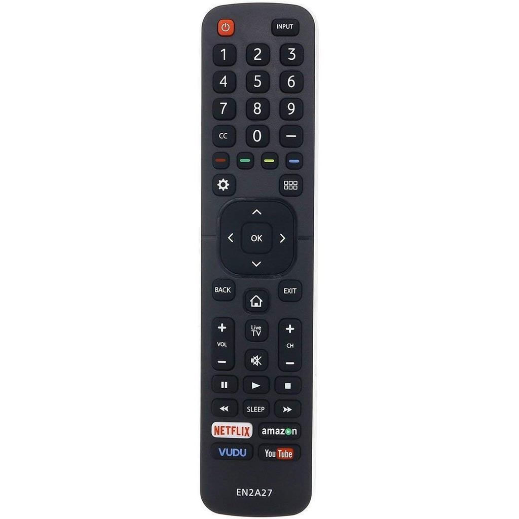 Universal สําหรับ Hisense-TV-Remote, EN2A27 รีโมทเข้ากันได้กับ Hisense 4K LED HD UHD สมาร์ททีวี