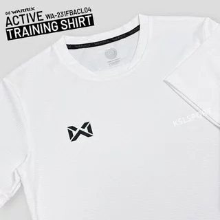 WARRIX เสื้อกีฬา Active Training SHIRT เสื้อออกกำลังกาย สีล้วน WA-231FBACL04 สีดำ/ขาว/เทา/กรมท่า