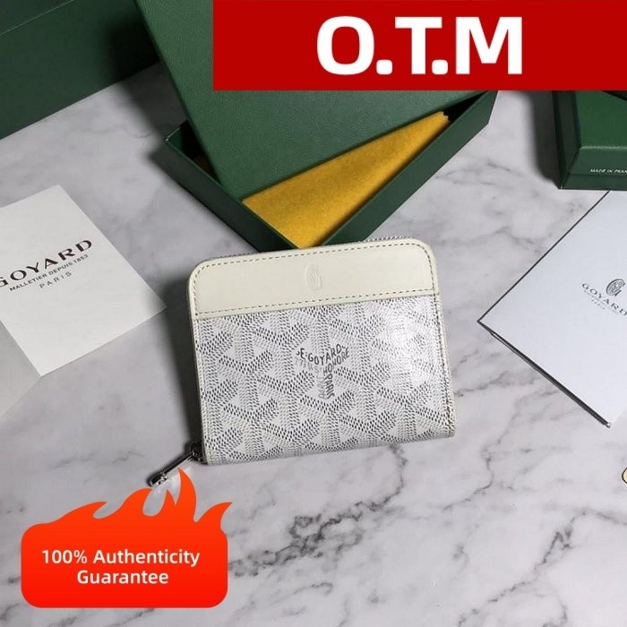 กระเป๋าสตางค์หนัง GOYARD แบบมีซิป ใส่บัตร กระเป๋าสตางค์ - จัดส่งฟรี