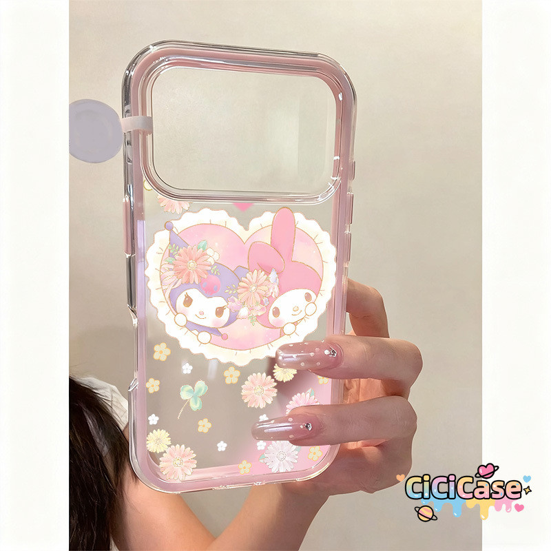 เคสไอโฟน 17 16 สำหรับ iPhone 17 16 15 13 11 12 14 Pro Max 17AIR 16 15 14 Plus สวีทเมโลดี้ คูโลมิ 2 in 1 ปก