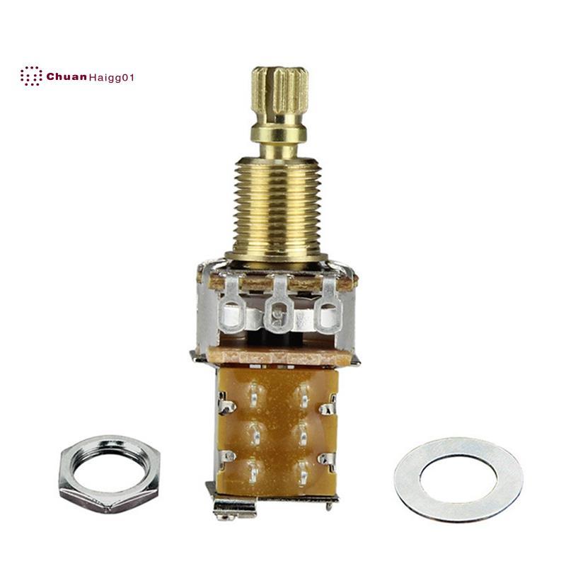 1 ชิ้นกีตาร์ Push Push Potentiometer กีตาร์ไฟฟ้าหม้อ A500K สําหรับชิ้นส่วนกีตาร์
