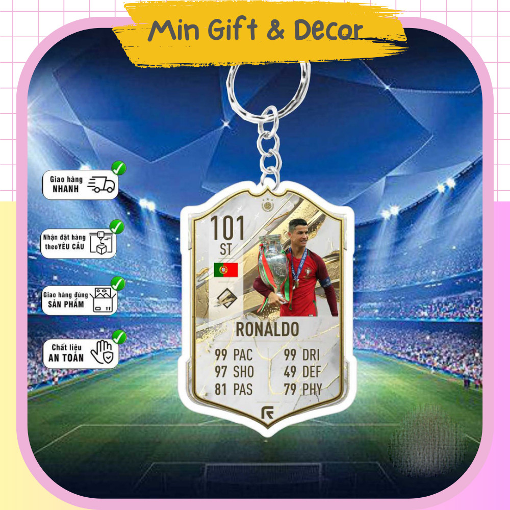 พวงกุญแจ Ronaldo mica - พวงกุญแจ Ronaldo icon ออกแบบเองฟรี