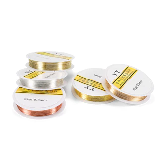 St.kunkka ลวดทองแดงลวดดัดเครื่องประดับ 0.2-1mm (สีไม่ลอก) คุณภาพสูง สำหรับร้อยลูกปัด งานฝีมือ Jewelry Copper Wire DIY