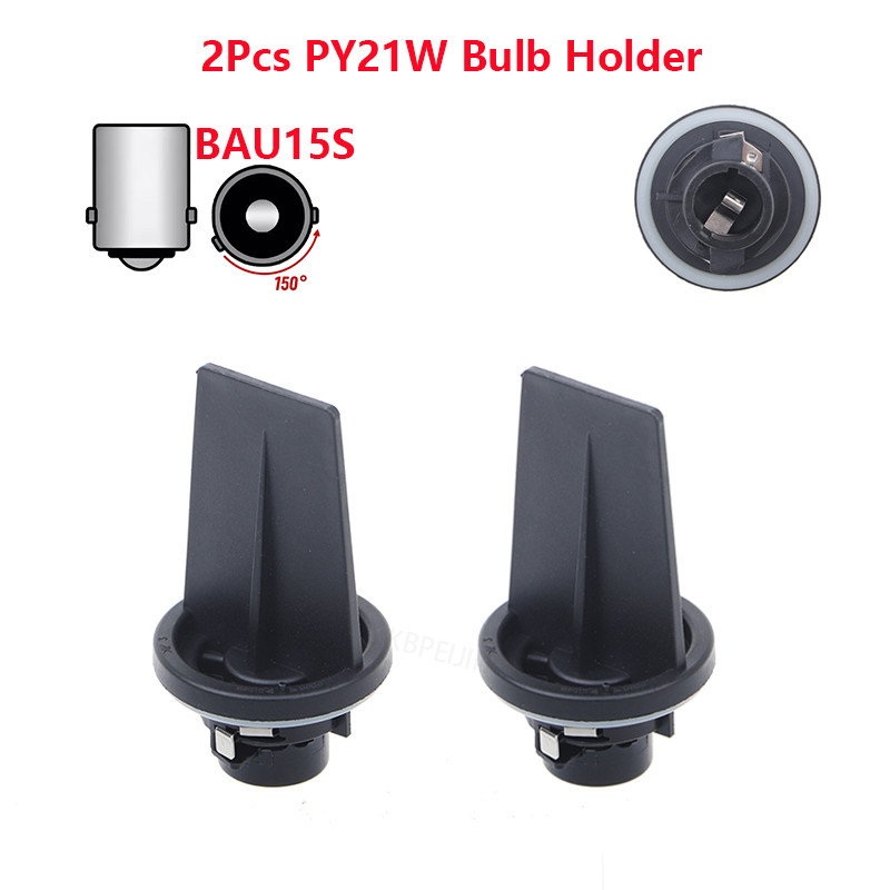 2x BMW E60 E61 E65 E66 E67 X5 ซ็อกเก็ตไฟเลี้ยว BAU15S PY21W ผู้ถือหลอดไฟ