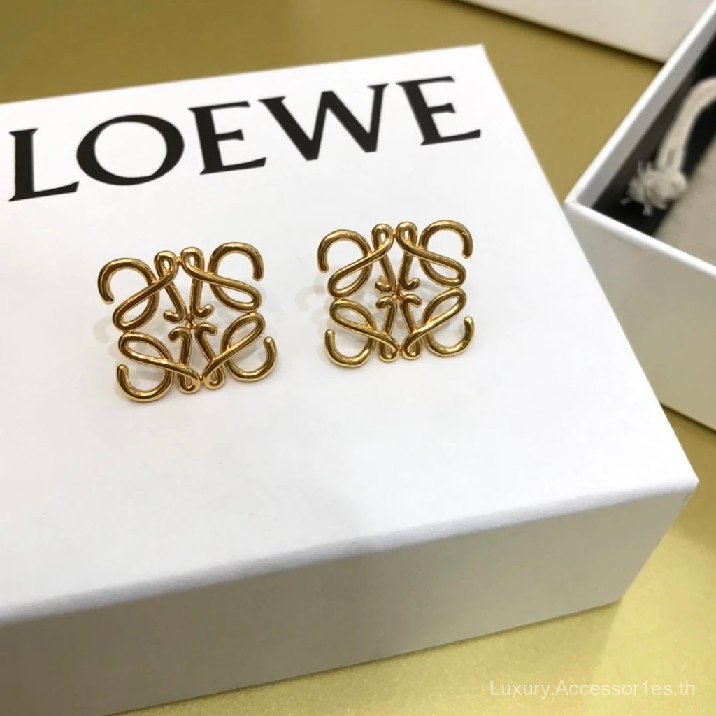 L0EWE ต่างหูคลาสสิกฤดูใบไม้ร่วง สวยงามประณีตสำหรับสวมใส่ทุกวัน