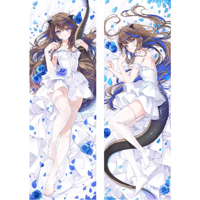 อะนิเมะ Youtuber Virtual Airi Kanna ปลอกหมอน Dakimakura ขนาดชีวิตเตียง Fullbody Otaku เบาะครอบคลุม S