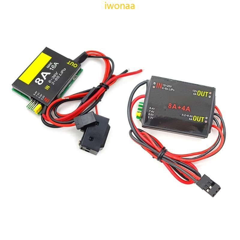 Iwo 2S-6S 6-36V UBEC-8A BEC Double UBEC 8A 16A 5 2 6 0 7 4v 8 4v Servo สําหรับ FPV Racing Plane Fix 
