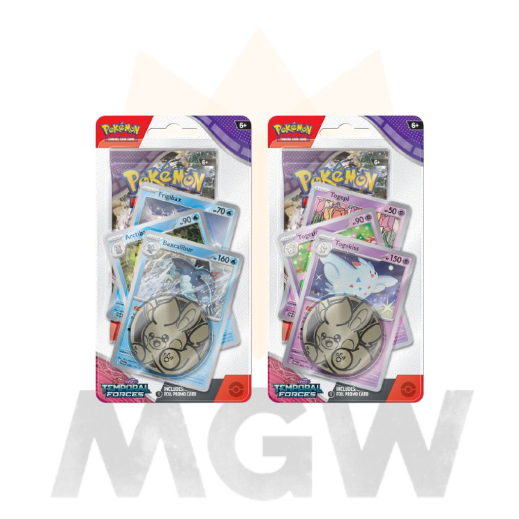 Pokemon TCG SV5 Temporal Forces English Premium Checklane Blister ชุด 2 ใหม่เอี่ยมปิดผนึก