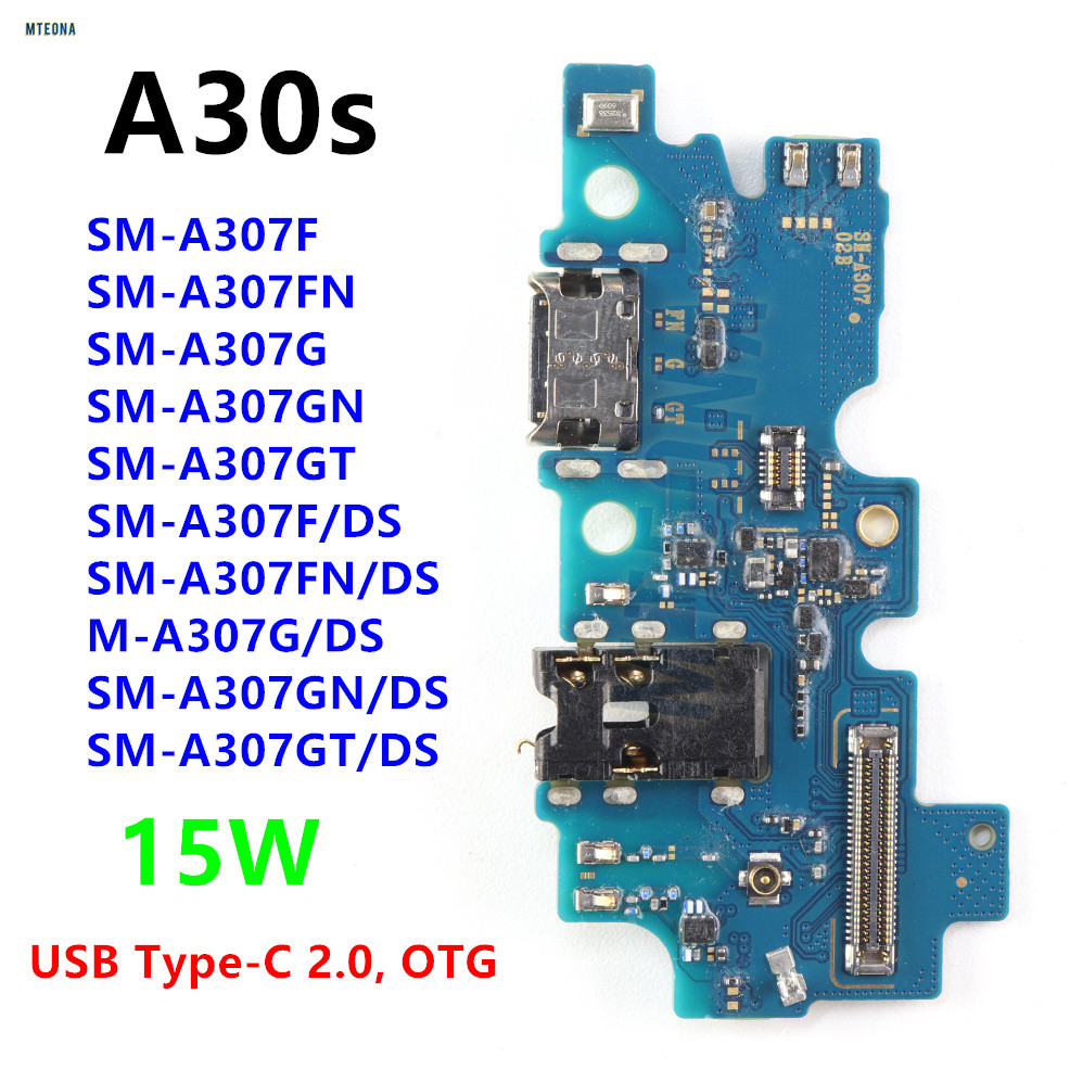 15W USB พอร์ตสําหรับ Samsung Galaxy A30s SM-A307F A307G/DS A307FN แท่นชาร์จ Flex