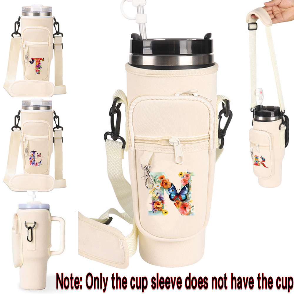 ใหม่ปลอกแก้วน้ํากันลื่น Outdo Ptable Cup Pouch New Tumbler crossbody bag ขวดน้ํากระเป๋า proof school