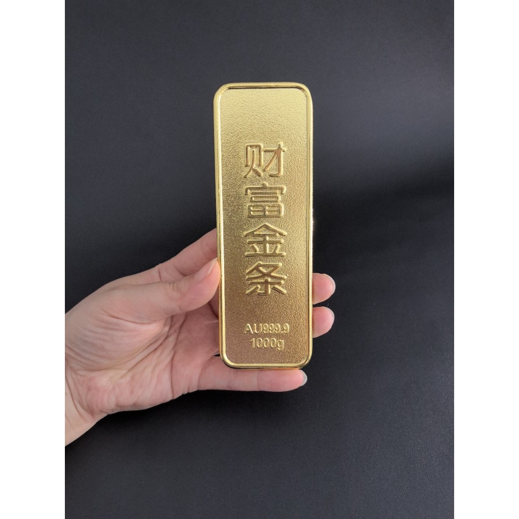 Hi Investment Gift Electroplating Alloy Gold Bar 9999 Gold Investment Gold Bar ประหยัด Gold Generati