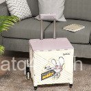 จัดเก็บช้อปปิ้งแบบพกพา Mickey Express ช้อปปิ้งสี่ล้อรถเข็นรถเข็นขนาดเล็กรถเข็นพับบ้าน JU9I