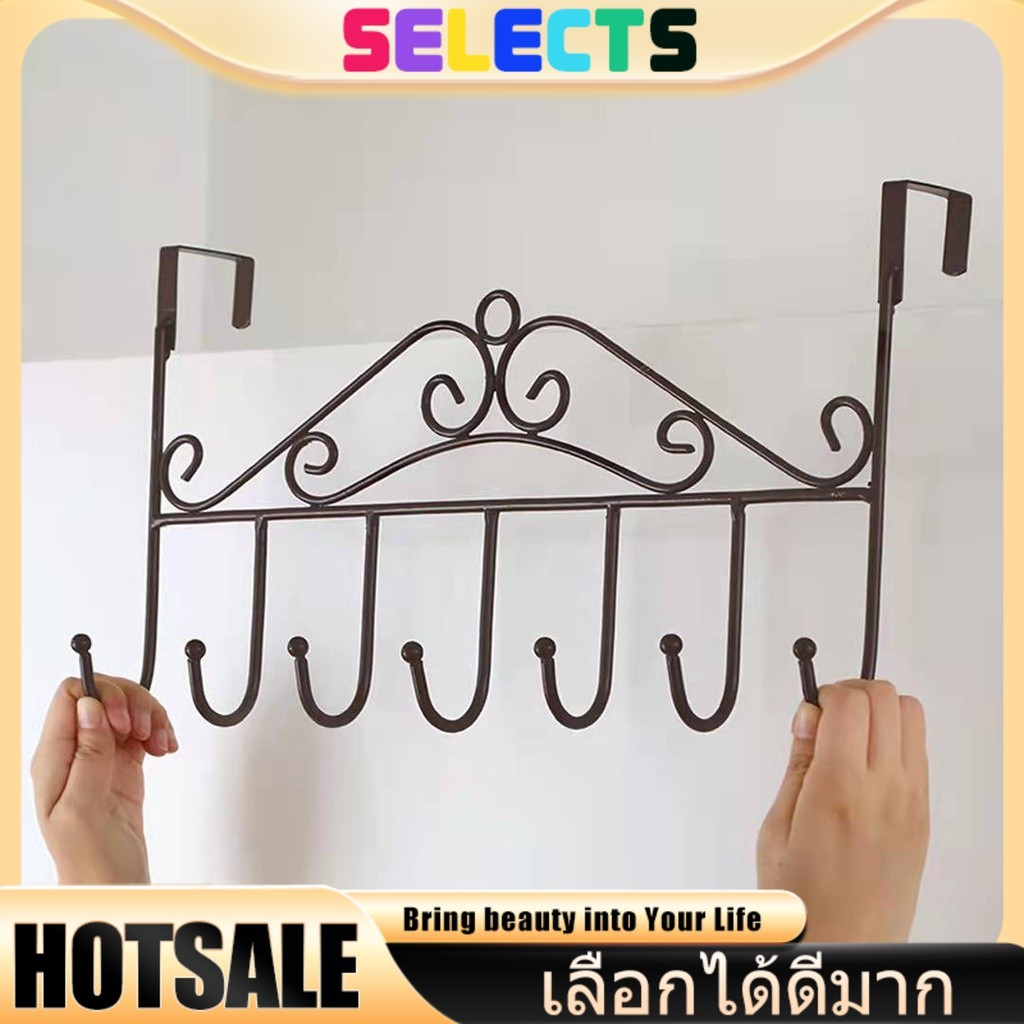 SELECTS 【สแตนเลส304】ตะขอหลังประตู แข็งแรงทนทาน ตะขอแขวนประตูอเนกประสงค์ ติดตั้งใน1นาที! ที่แขวนหลังประตู