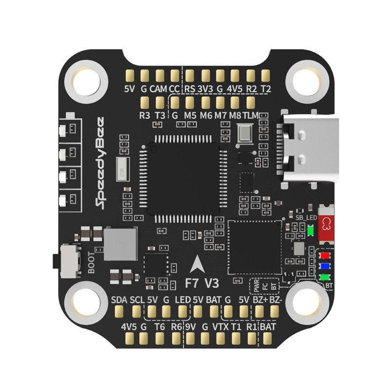 SpeedyBee F7 V3 Flying Tower 50A 128K ควบคุมอิเล็กทรอนิกส์ผ่านเครื่อง DJI O3 FPV Racing F4 ควบคุมการ