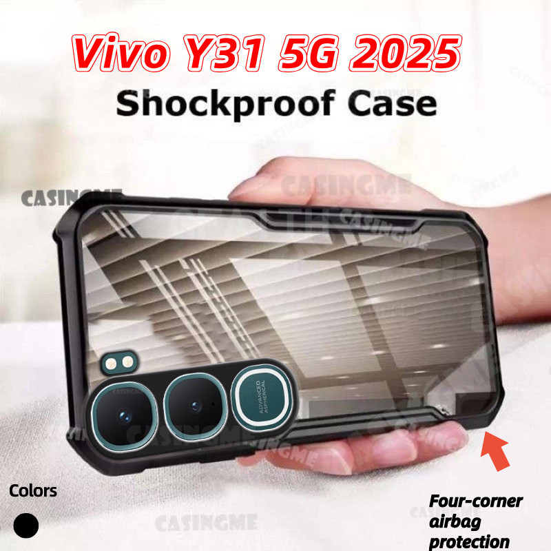 Vivo Y31 5G 2025 Transprent AirBag สําหรับ Vivo Y31 5G VivoY31 Y 31Y Y21d 4G 5G 2025 กันชนกันกระแทกป