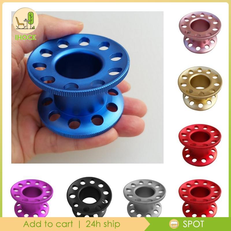 [Ihoce] Compact Scuba Diving Tech Finger Spool Freediving Wreck Cave Reel Aluminium Guide Line Blank