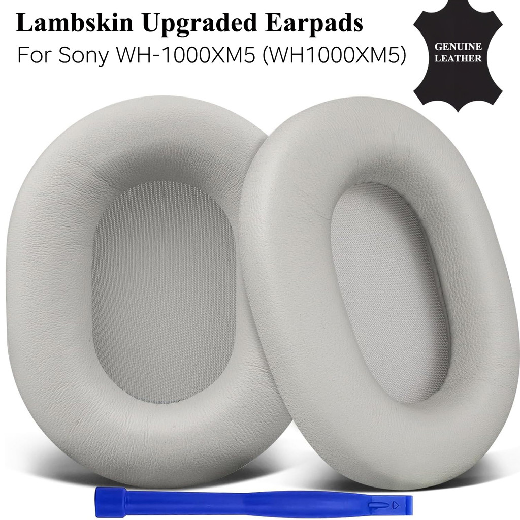 SONY Lambskinอัพเกรดแผ่นรองหูฟังสําหรับSony WH-1000XM5 (WH1000XM5) หูฟังตัดเสียงรบกวน,แผ่นรองหูฟังพร้อมSofter Lambskin,โฟมแยกเสียงรบกวน,ติดตั้งง่ายพร้อมเครื่องมือ