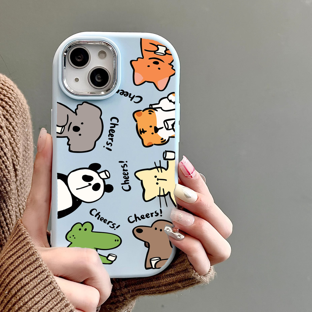 น่ารัก Cheers สัตว์ปลอก infinix Smart8 Hot40i Hot30 Note40 Hot50i Note12 Note50 itel A80 P55 P65 RS4