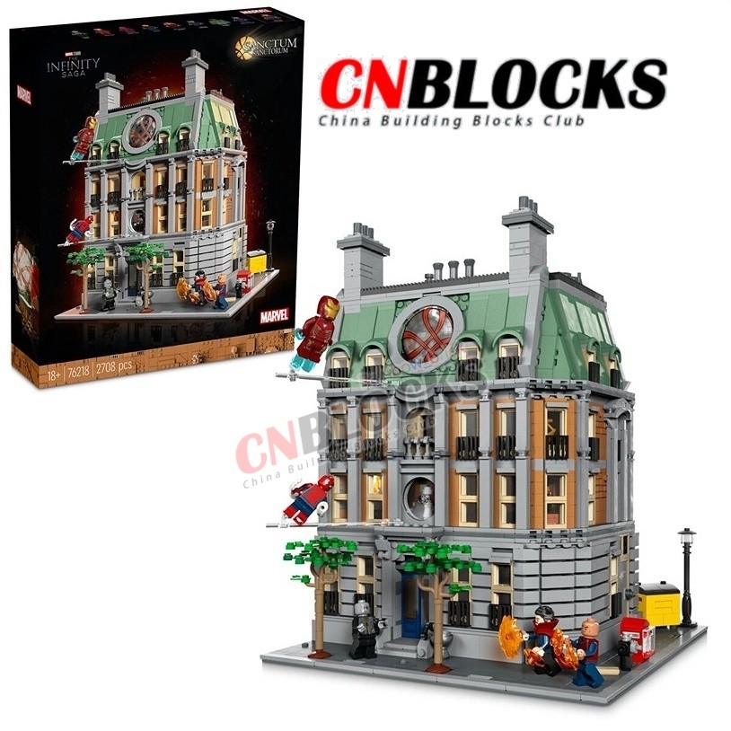 หมอแปลก Sanctum Sanctorum Marvel 76218 อิฐ (2708+ ชิ้น) Modular Building Blocks ของเล่นก่อสร้างของขว