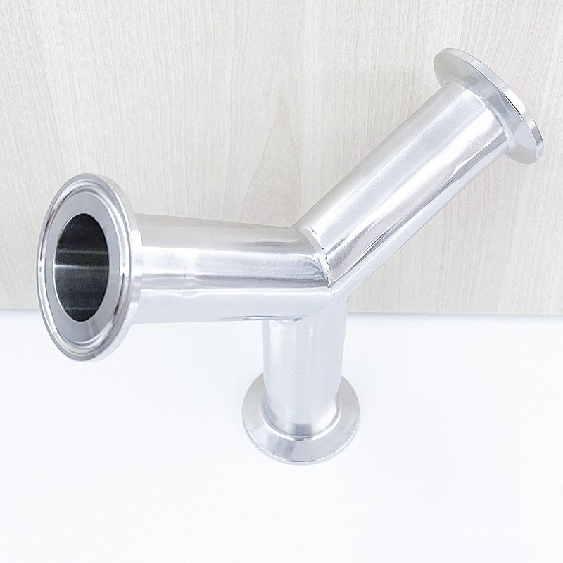 Pante ตัวเชื่อมต่อสามทาง 304 Humanoid Y-Shaped ส้อม End เกรดสุขาภิบาล 45-Way Card Clamp Quick ติดตั้