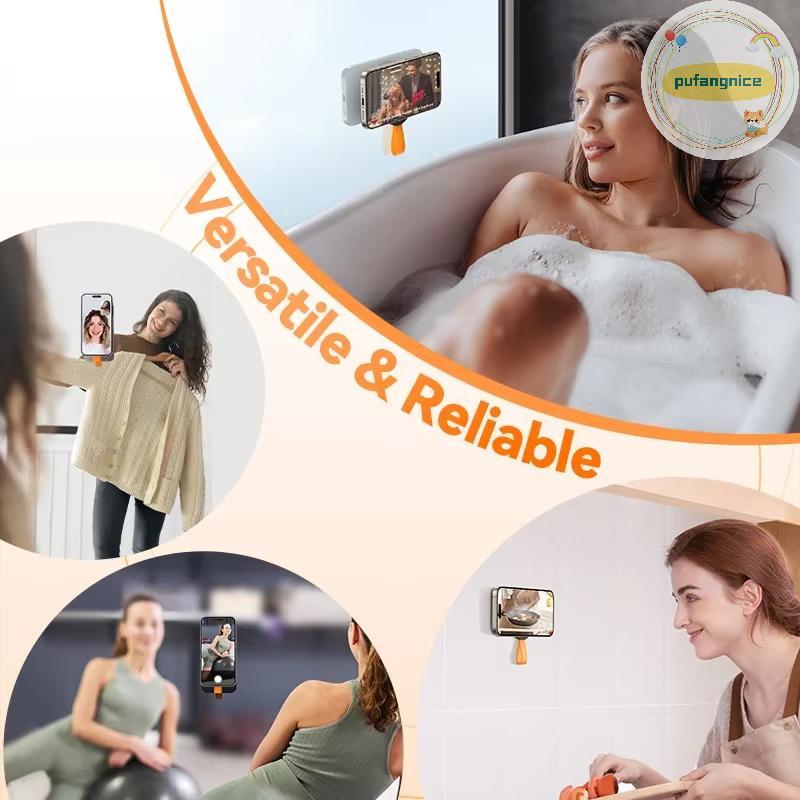 Pufangnice แม่เหล็กดูดถ้วยดูดโทรศัพท์ผู้ถือเคสโทรศัพท์โทรศัพท์ Grip Mount สําหรับแฮนด์ฟรี Selfies/Ca