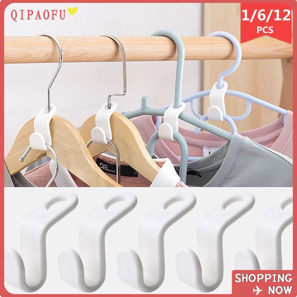 QIPAOFU Connector Cascading Hook Multi-function Saving-Space ตู้เสื้อผ้า Cloakroom Closet Organizer
