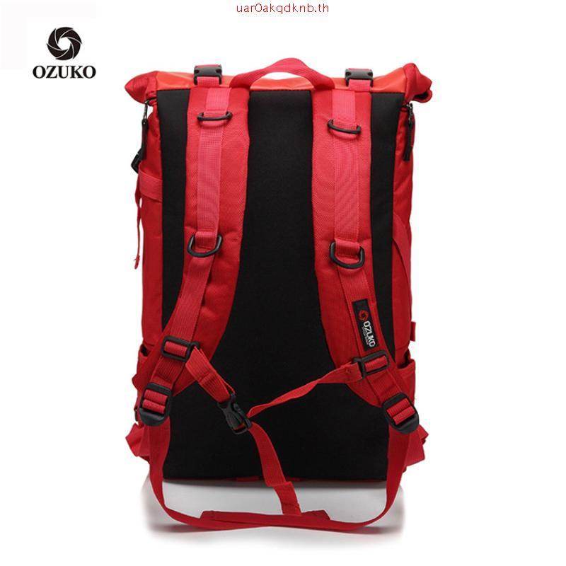 OZUKO Fashion Men Laptop Travel Backpack Waterproof College Student Schoolbag for Teenager