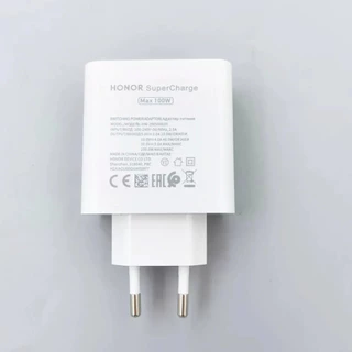 Original Honor 100W Charger EU US SuperCharge PD/QC 3.0 2 พอร์ต Quick Charge สําหรับ Honor 400 300 200 100 Pro Magic 7 6 &1/1.5/2 M ประเภท C สาย