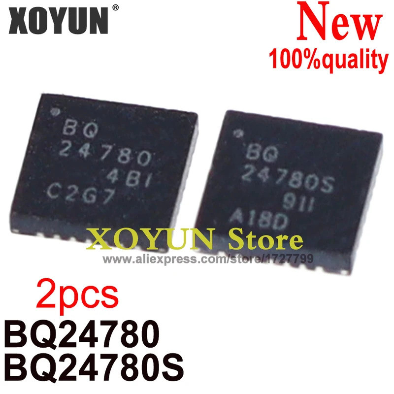 (2 ชิ้น) 100% ใหม่ 24780 BQ24780 BQ24780RUYR BQ24780S 24780S QFN-28 ชิป ic ในสต็อก CTJE
