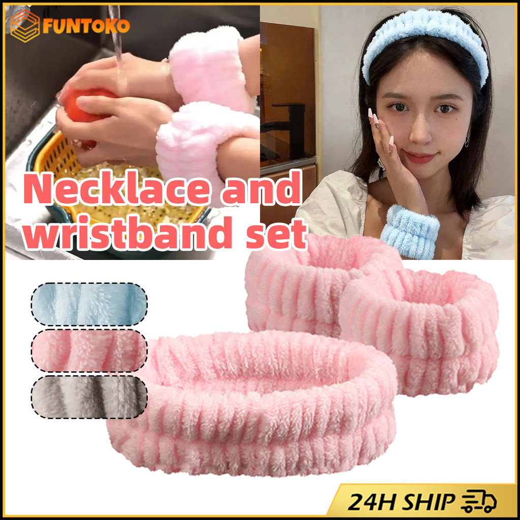 สินค้ามีคุณภาพ 3ชิ้น/ชุด ผ้าคาดผม ที่คาดผมล้างหน้า นวดหน้า 3สีให้เลือก เครื่องประดับแฟชั่น สําหรับผู้หญิง