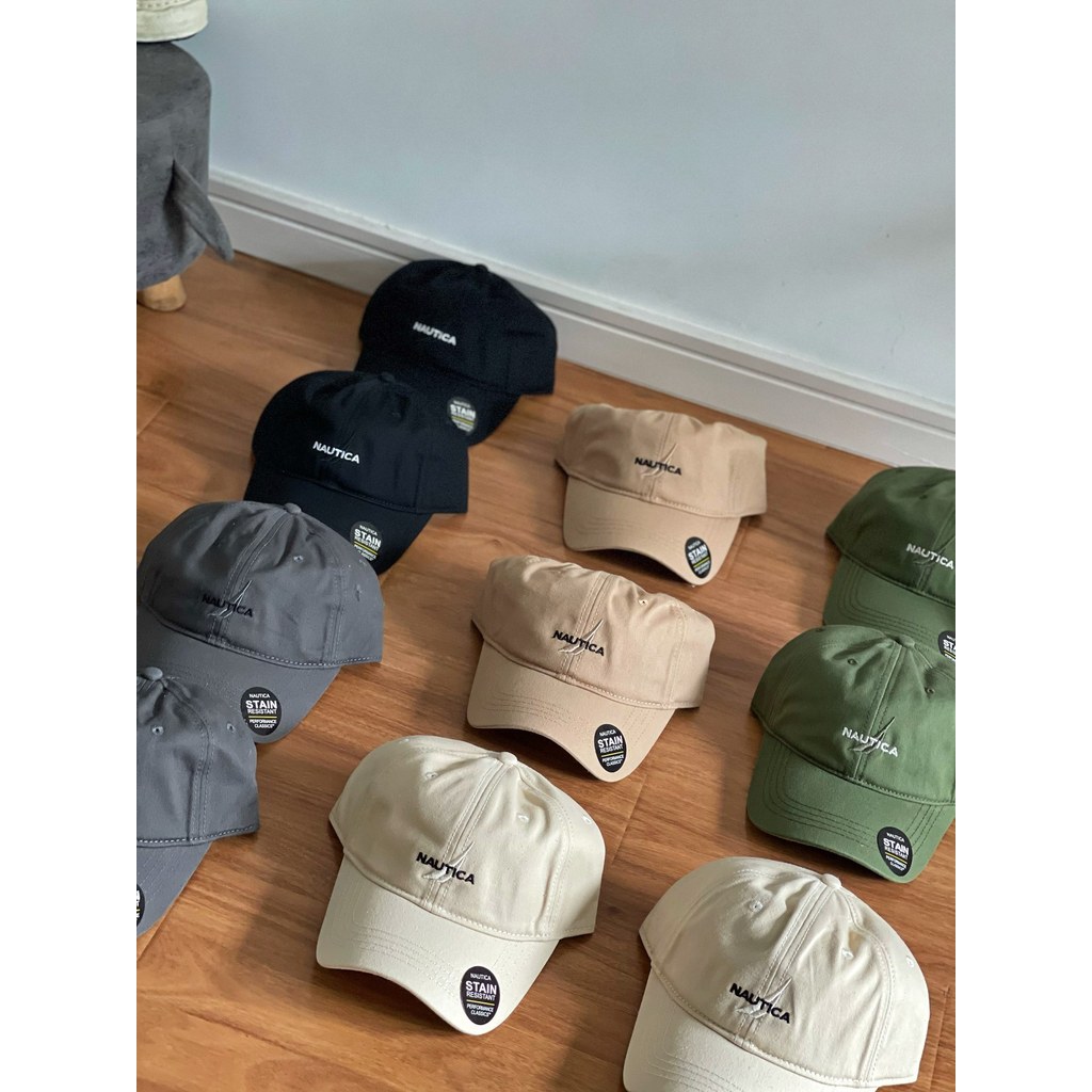 LWP9 NAUTICA Japanese Embroidered Letters logo Curved Brim Baseball Cap