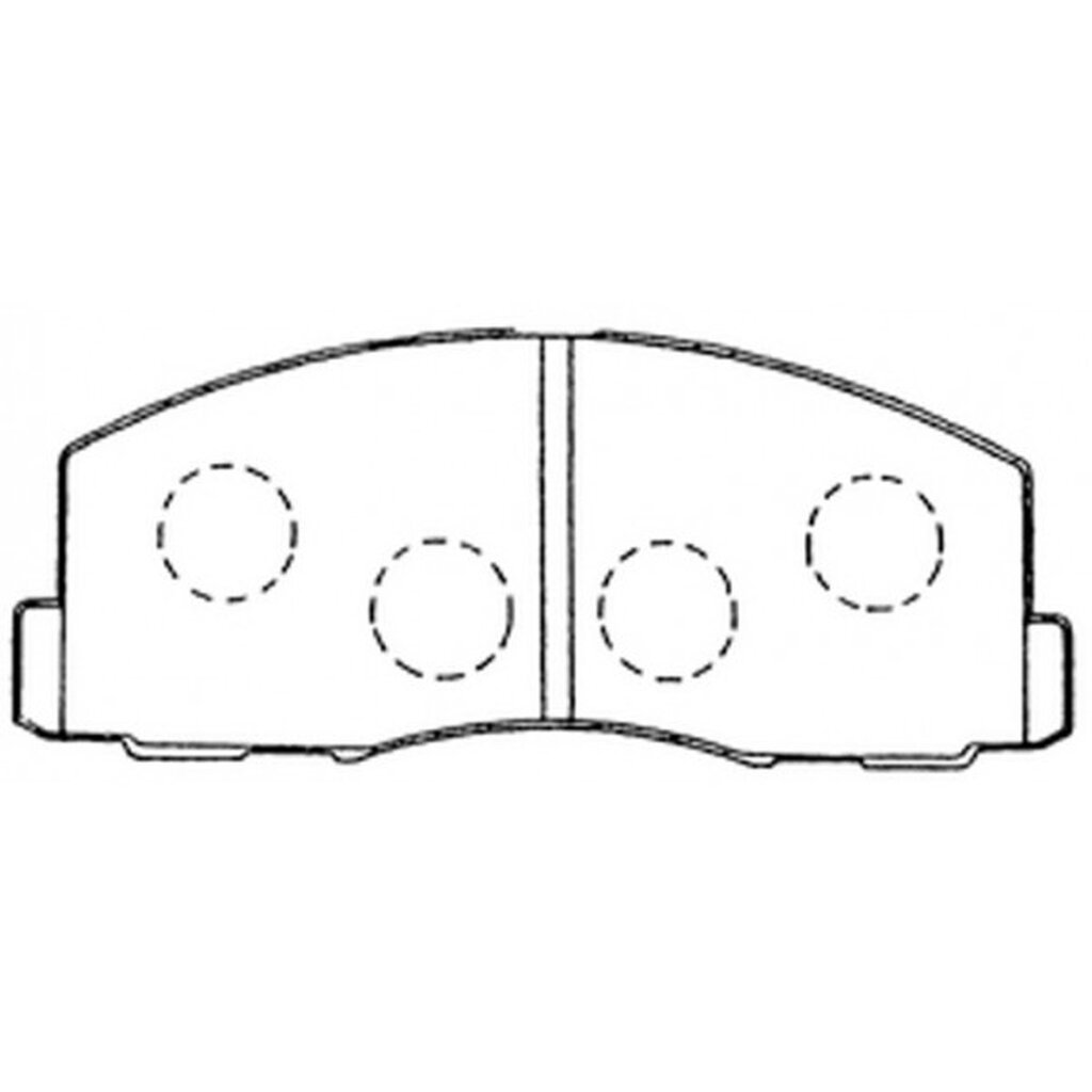 ผ้าดิสเบรคหน้า MITSUBISHI LANCER CHAMP 2 CHAMP2 E12 E13 E14 1983- C13 C34 C63 C74 1988-1991