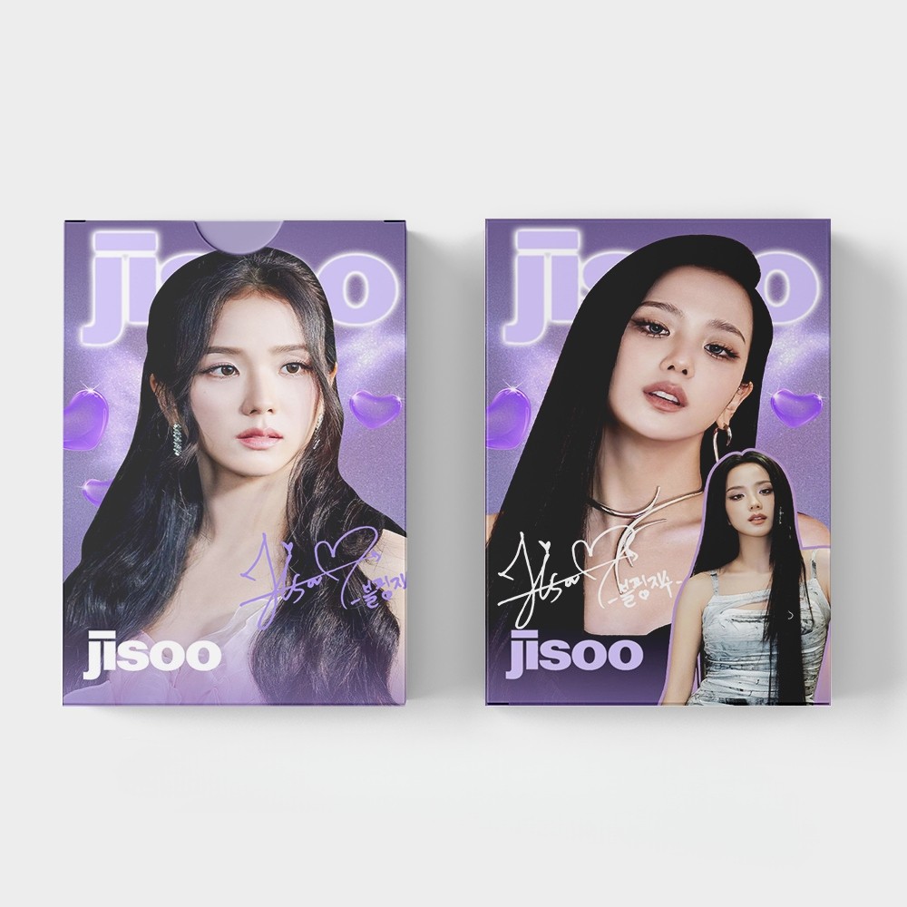 30pcs BP JISOO DEADLINE World Tour Lomo การ์ดกระโดด DDU-DU BORN สีชมพู ALBUM KILL THIS LOVE โปสการ์ด