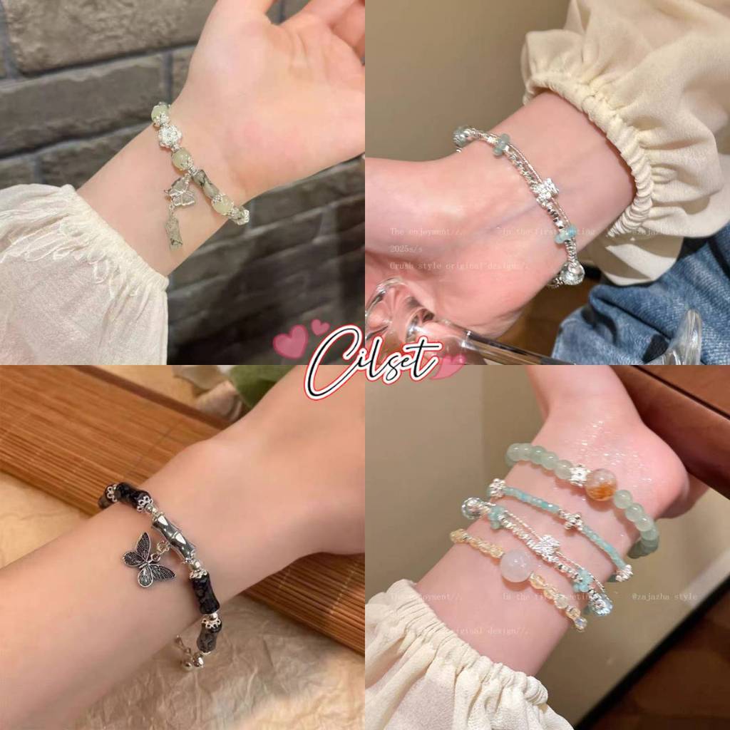 Cilset พร้อมส่ง สร้อยข้อมือ กำไรข้อมืด สไตล์สาวจีน สีสดใสสไตล์เกาหลี *BRL-18/BRL-19/BRL-20/BRL-21*