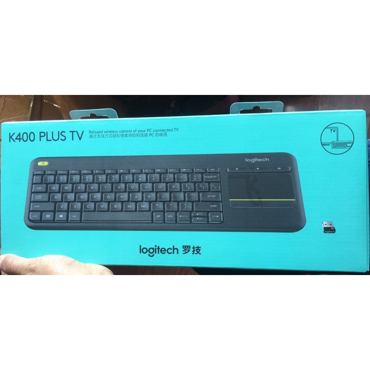 คีย์บอร์ดไร้สาย USB Logitech Logitech K400 Plus พร้อมเมาส์คลังสินค้าพร้อมทัชแพด, คีย์บอร์ดแบบกลไก