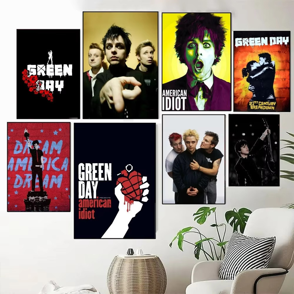 Band Greenday เพลงวินเทจ GreenDay maniidiot Wall Boy