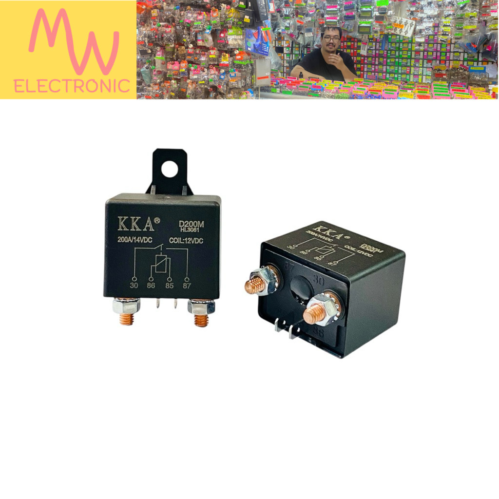 Relay WM686 D200M Coil12VDC 200A(ราคาต่อ 1ชิ้น) 4ขา มีสินค้าพร้อมส่งในไทย