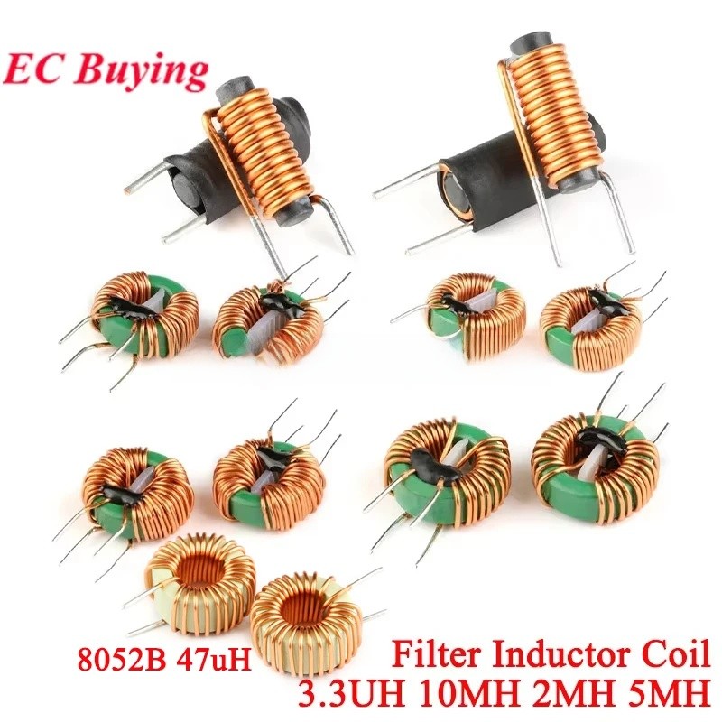 1-2pcs กรอง Inductor 22*14*8 2MH 0.1 ลวด 14*9*5 มม.10MH 2MH 5MH โหมดทั่วไป Choke Inductor 4*15 มม.3.