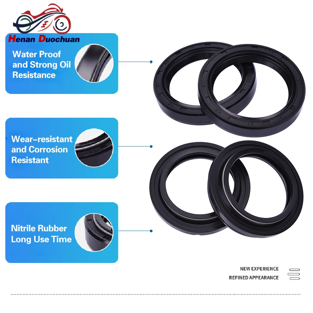 37x49x8 รถจักรยานยนต์ส้อมด้านหน้าซีลน้ํามัน 37 49 ฝุ่นสําหรับ Suzuki RG250 RG250G GAMMA RG 250 GS500