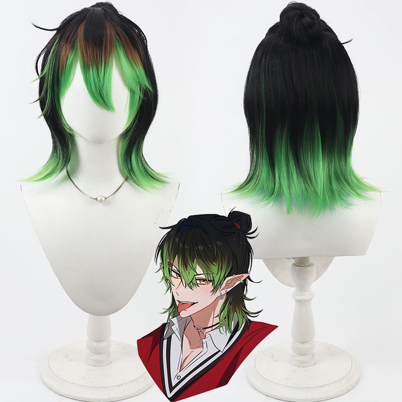VTuber Hanahata ChaiKa Cosplay Wig Hollywood Outfit Heat Resistant Synthetic Hair