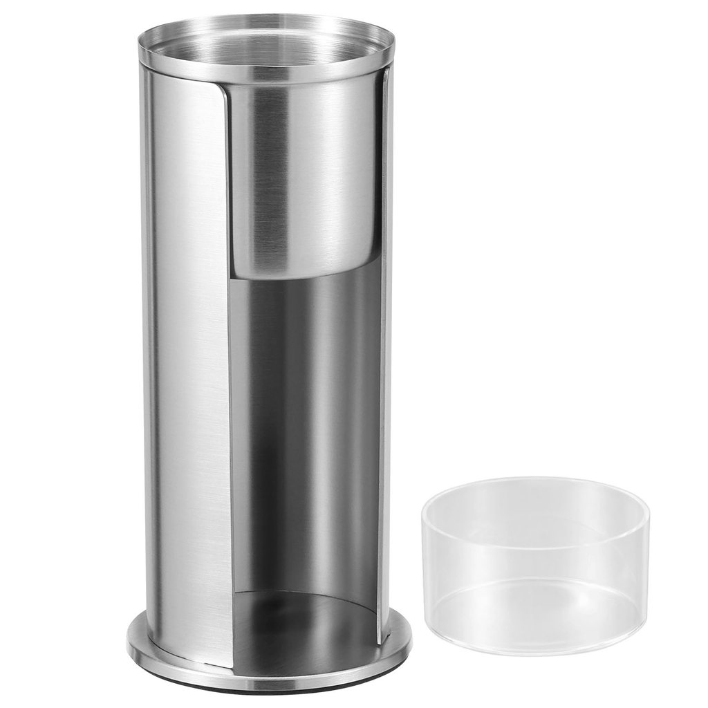 แต่งหน้า Qtip Pad Dispenser Cotton Bud Holder สแตนเลส Cotton Bud Organizer SHOPQJC2656