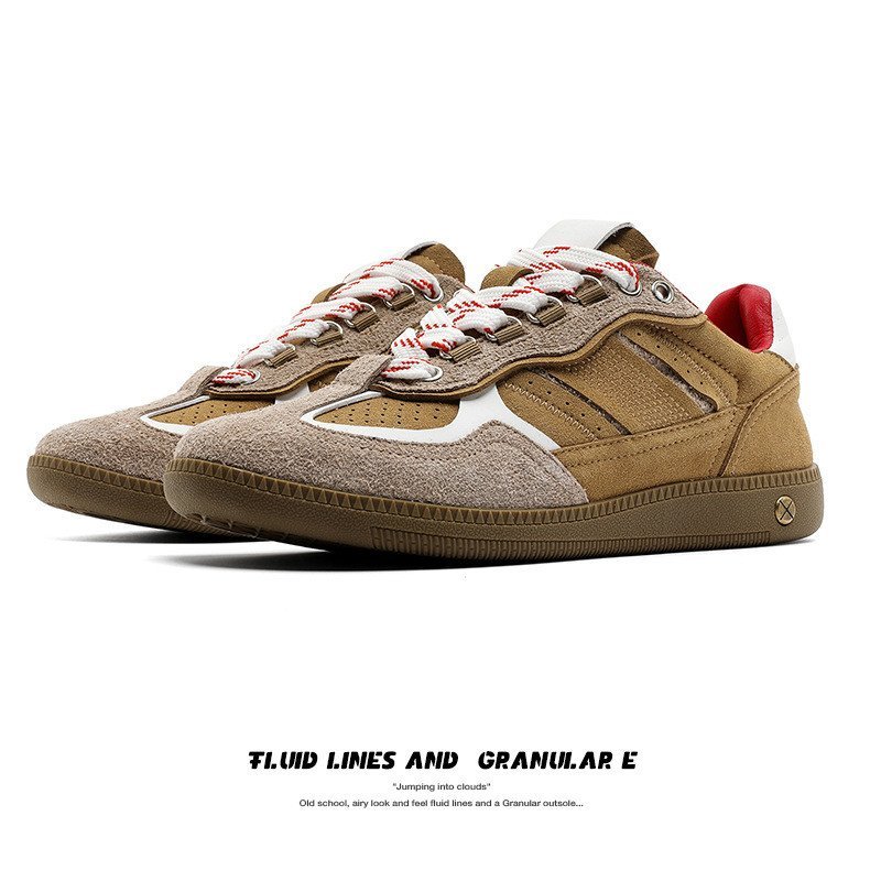 การจับคู่สี Casual 2025 หนา Soled Retro All-Match รองเท้าผ้าใบสไตล์ใหม่ Racing รองเท้ารองเท้าผ้าใบกี