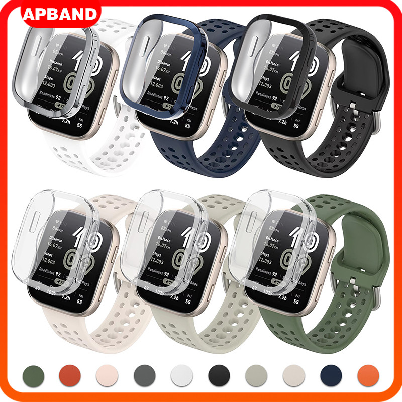 กรณี Tpu วงซิลิโคนอ่อน for Smartwatch Amazfit Bip 6 กรณี ปกป้องจอครอบคลุมเต็ม อย่างเป็นทางการ