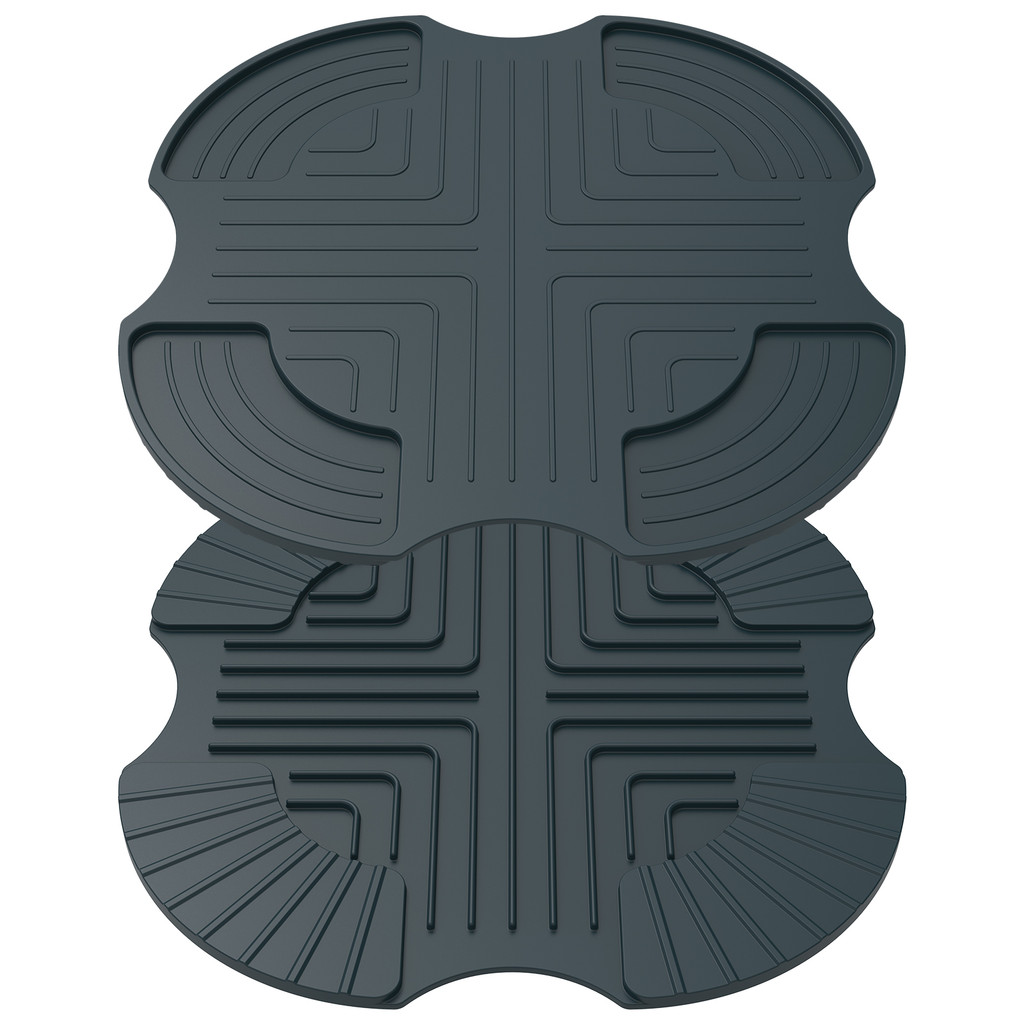 2 ชิ้น Anti Slip Air Fryer Trivet นํากลับมาใช้ใหม่เสื่อทนความร้อนปฏิบัติ Air Fryer Hot Pad สําหรับทํ