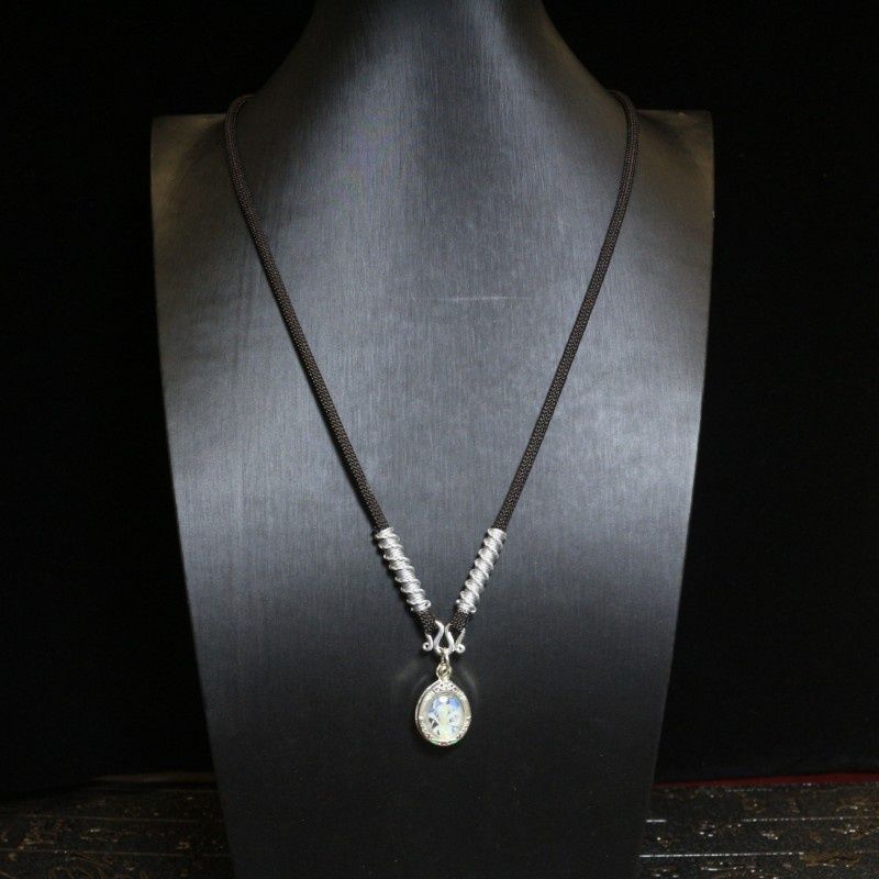 11/5-8oo15 สินค้าใหม่ Thailand Amulet Chain Hand-ทอ Amulet Lanyard จี้หยกทองเชือกสร้อยคอเชือกไม่มีเป