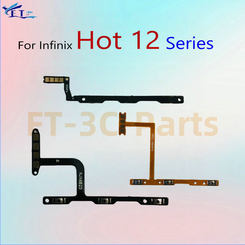 สําหรับ Infinix Hot 12i 12 Pro Play NFC X6817 X6817B X665B X665 X668C X6816C X6816 X6816D เปิดปุ่มปร