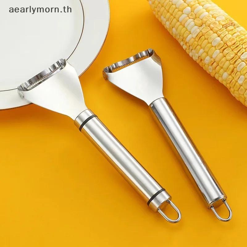 AA Kitchen Corn Sheller สแตนเลสกบข้าวโพดในครัวเรือนเปลือกข้าวโพดคู่มือข้าวโพด Thresher Roe Deer กรรไ