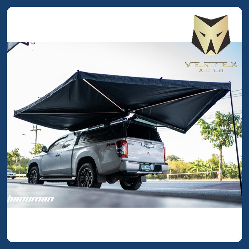 Hanuman 270 Degree Awning ออนนิ่ง 270 องศา พร้อมไฟ LED ในตัวสว่างจริง ไม่จกตา