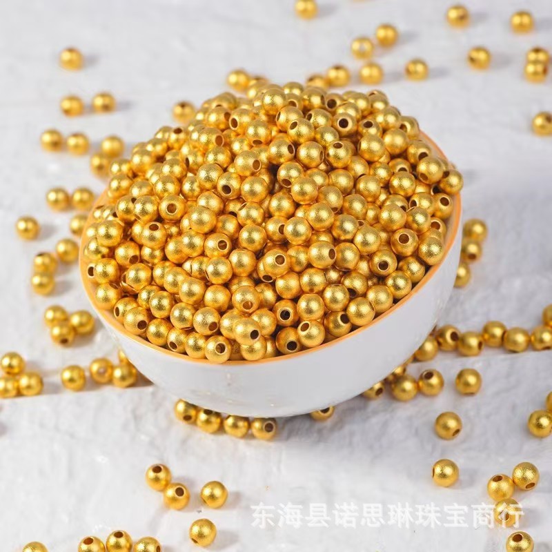 เครื่องประดับทำด้วยมือแบบโบราณ กับทรายทองและลูกปัด สำหรับสร้อยข้อมือและสร้อยคอมินิมอล DIY UTK5