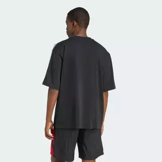 adidas ไลฟ์สไตล์ เสื้อยืดโอเวอร์ไซส์ ADICOLOR 3-STRIPES ผู้ชาย สีดำ KD4095